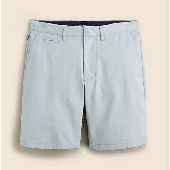 J. Crew BX308 Green white Oxford Tech Shorts NWt size 32 9" inseam - Picture 5 of 10
